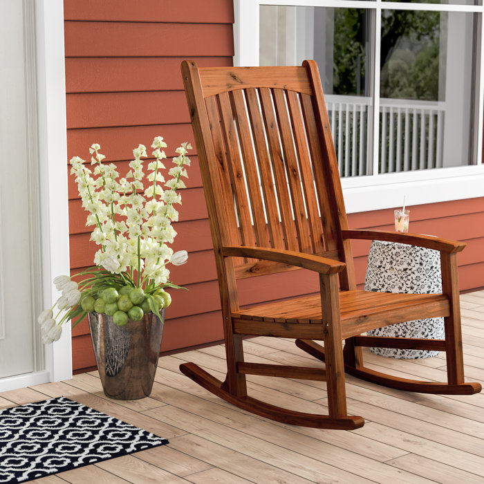 August Grove® Gabbert Outdoor Rocking Chair & Reviews Wayfair